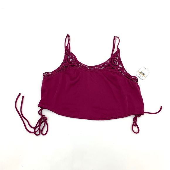 Free People Tops - 4/$25 Free People Dark Orchid Crop Tank Small